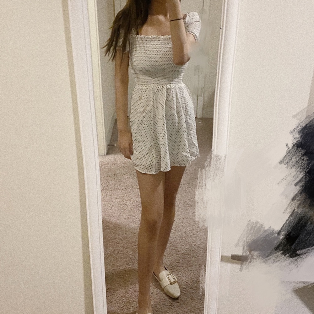 Reformation dot dress